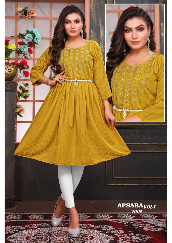 Golden Apsara Vol 1 Chinon Designer Exclusive Kurti Collection